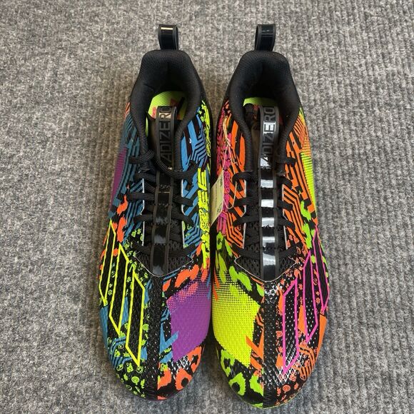 Adidas Adizero Spark 12.0 Men Size 12 Mismatch Football Cleats Neon GV9087 NEW main image 10